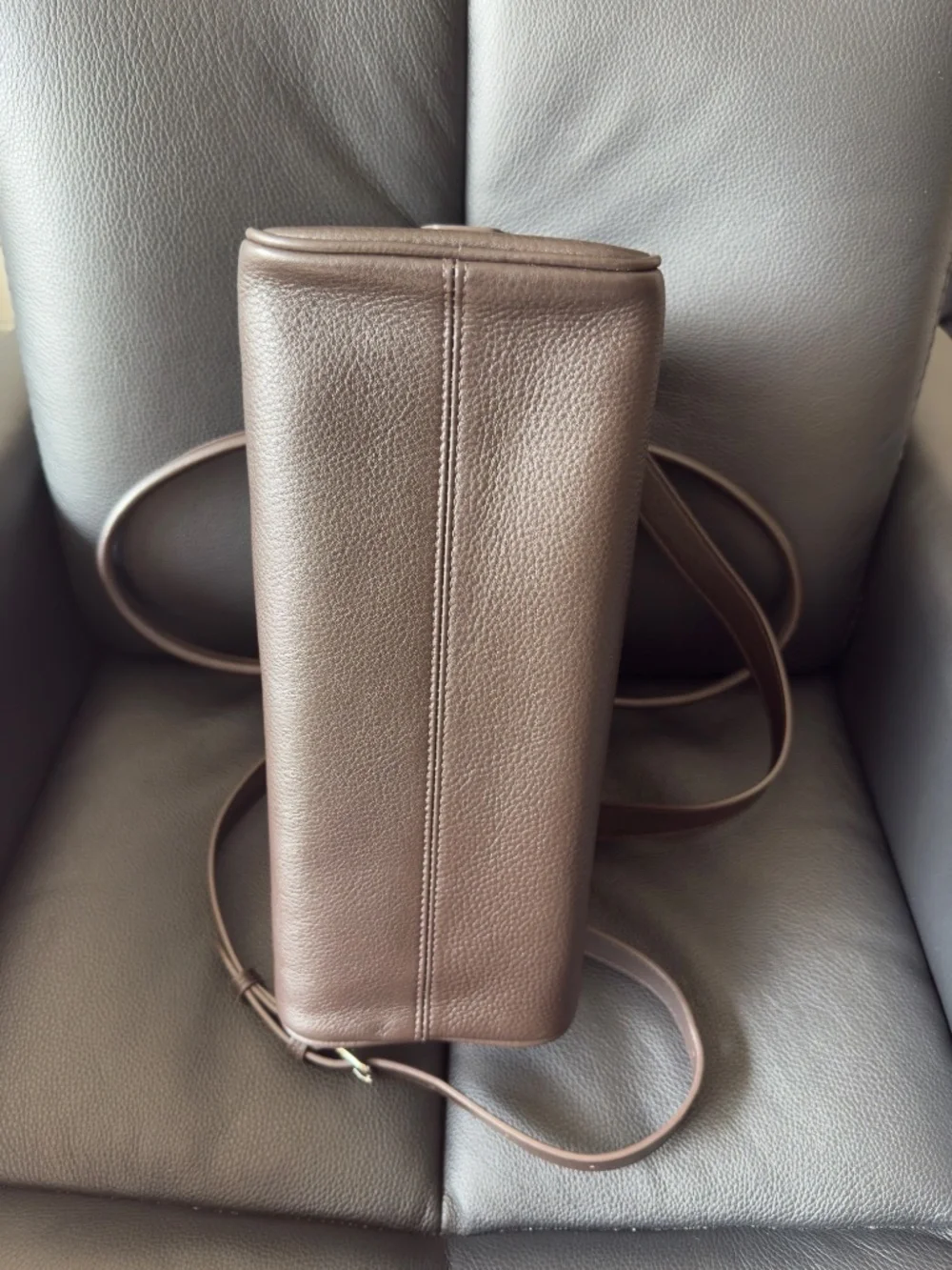 India 12 style bag Brown w/ Shoulder Strap - Picture 5 of 15